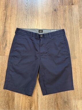 J. Crew Navy Flat Front Chino Shorts
